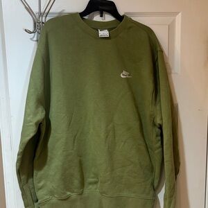 Nike Men's Sage Green Crewneck Sweater